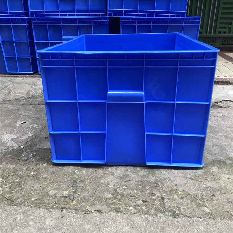 广州18号塑料周转箱 23号蓝色加厚塑胶收纳工具整理箱 胶框物流箱