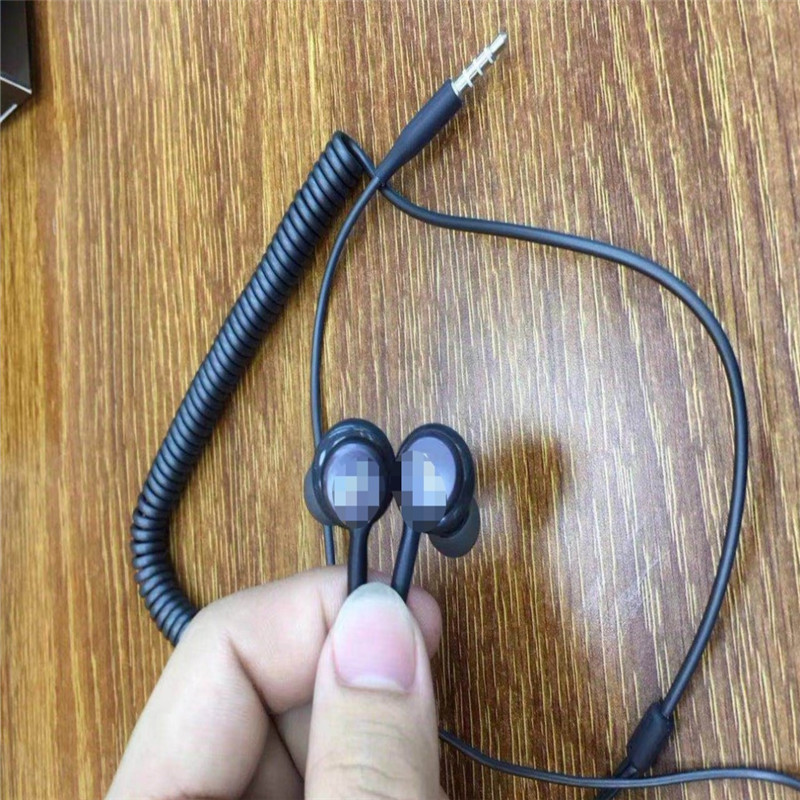 Adecuado para Samsung AKG/s8plus/S9/note9 alargó primavera auricular cable silicona caso tapones para los oídos en la oreja