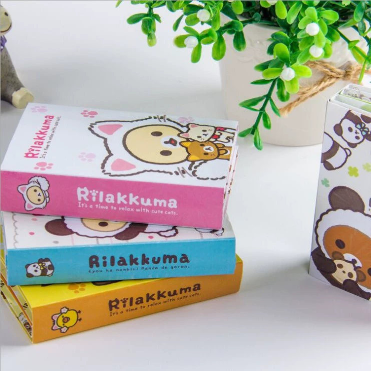 Складной свежий мультяшный заметка, наклейка для учащихся начальных классов