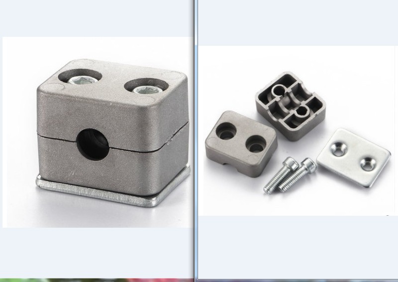 不锈钢管分离固定座不锈钢管分离式支架不锈钢安装支架光轴管夹