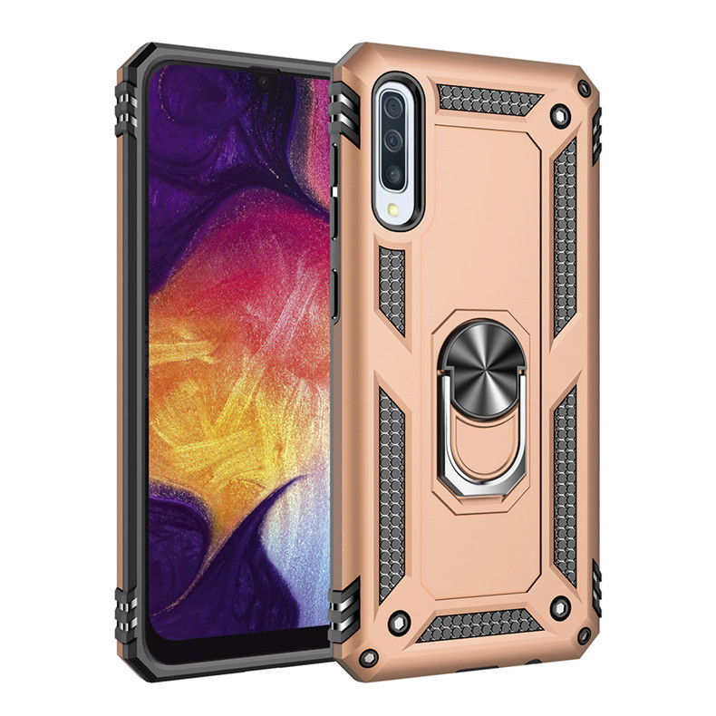 Suitable for Samsung A50 Anti-Fall Armor Mobile Phone Case A70 Ring Holder Protective Cover A10E Lens All-Inclusive Mobile Phone Case