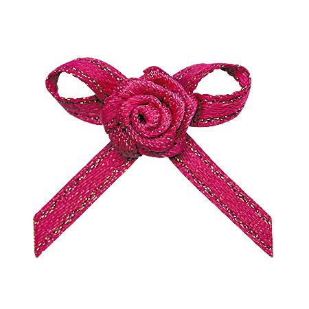 Yao Ming en stock al por mayor pequeño arco cinta de poliéster mano anudada pastel bandera cinta de satén arco