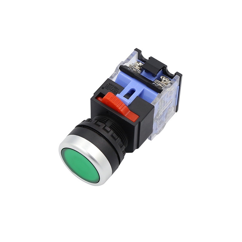 厂家直销 LAY38-11自复位按钮开关 22mm自锁式按钮开关合力佳