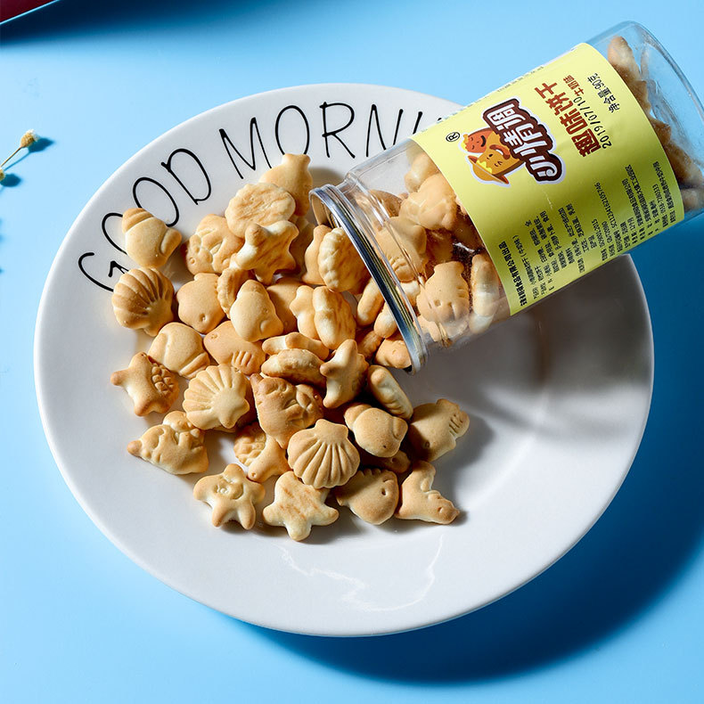 趣味造型饼干90g牛奶味婴幼儿辅食儿童食品字母数字卡通小熊贴牌