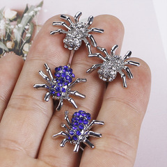 Factory-direct sale: Trendy, versatile new European and American-style men's French shirt cufflinks featuring insect and spider designs with sparkling diamond accents—perfect as a stylish accessory.