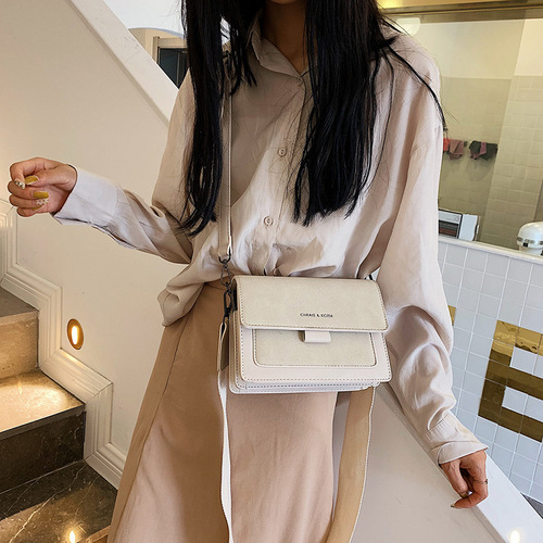 chic小包包女新款韩版小方包宽肩带时尚百搭单肩斜挎包潮批发