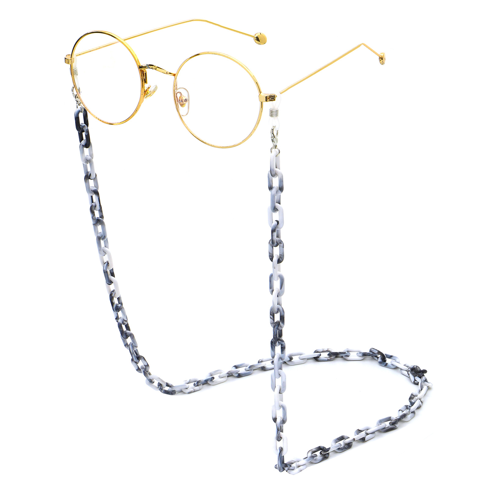 Fashion Contrast Color Thin Chain Green Acrylic Glasses Chain display picture 2