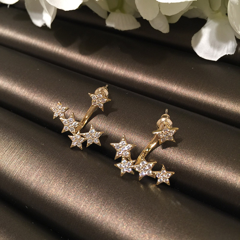 Starry Fashion S925 Silver Earrings display picture 8