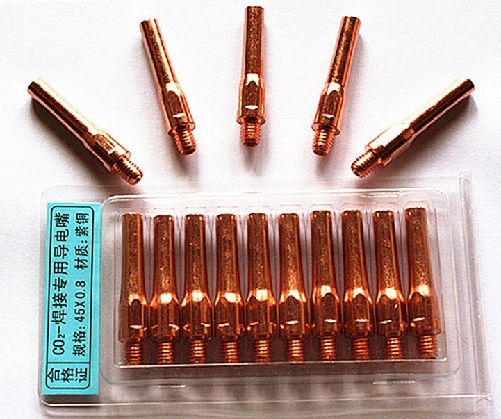 二氧化碳焊枪导电嘴45*0.8/0.9/1.0/1.2/1.4/1.6