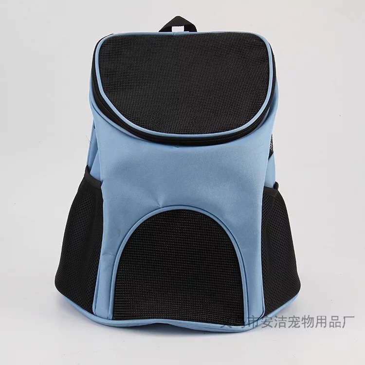 En stock popular mascota mochila portátil de moda Oxford tela mochila gato perro pecho expuesto transpirable
