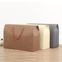 Thân thiện với môi trường thùng carton tay tùy chỉnh thực hiện phổ quát nhà dệt bốn mảnh bộ màu hộp tùy chỉnh gấp hộp quà tặng logo Khay di động
