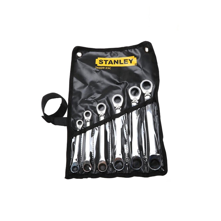 史丹利6件公制双梅花双向棘轮快速扳手快板组套TK920-23C