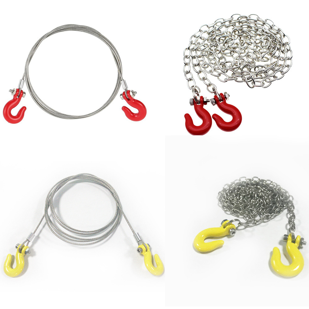1/10 Simulation Climber Trx-4 Axial Scx10 90046 D90 Trailer Chain Wire...