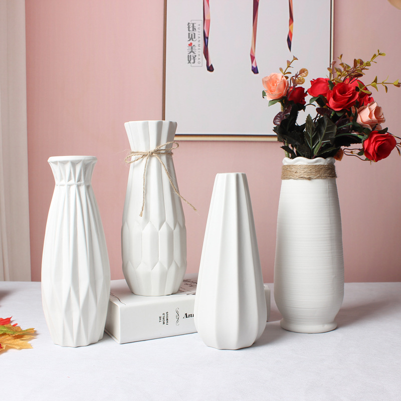 Modern white matte set for hotel