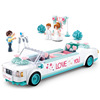 Xiaolu Ban 0767 Girls in the wedding season series Lincoln pick -up car princess dream puzzle assembly toys girl