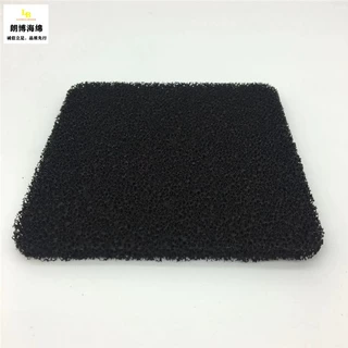 批发黑色海绵片材 防尘透气过滤海绵开口片材 活性炭片材