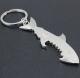 Spot zinc alloy glossy shark shape keychain bottle opener zinc alloy tourist metal souvenir