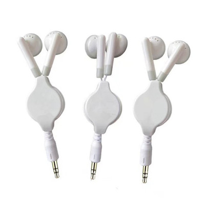 EA适用苹果安卓机通用伸拉耳机线1米创意可伸缩耳塞式耳机伸缩线|ru