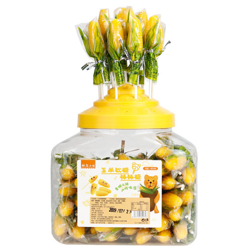 11g Corn Candy Soft Candy Drum Bar Candy Kindergarten Children's Leisure Snacks Jelly Candy Wholesale