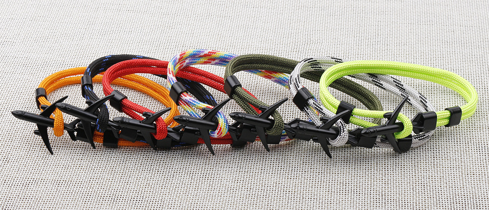Simple Style Geometric Alloy Nylon Braid Unisex Bracelets