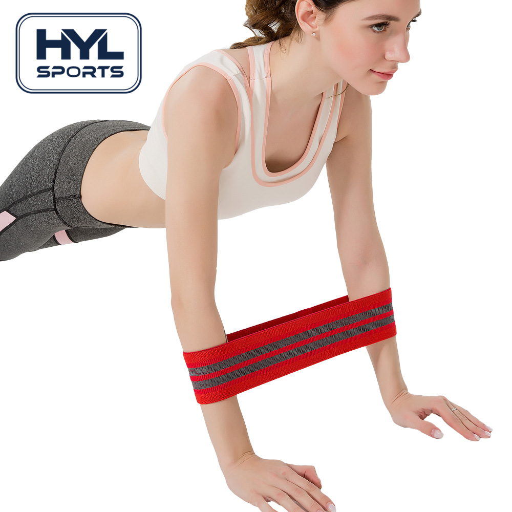 hip band涤棉阻力带健身深蹲瑜伽虐臀圈翘美臀提臀训练拉伸弹力带