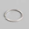 Line minimalistic adjustable ring, Korean style, simple and elegant design, silver 925 sample