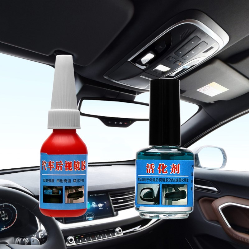 Soporte de espejo retrovisor de coche con adhesivo fuerte, base de parabrisas para grabadora