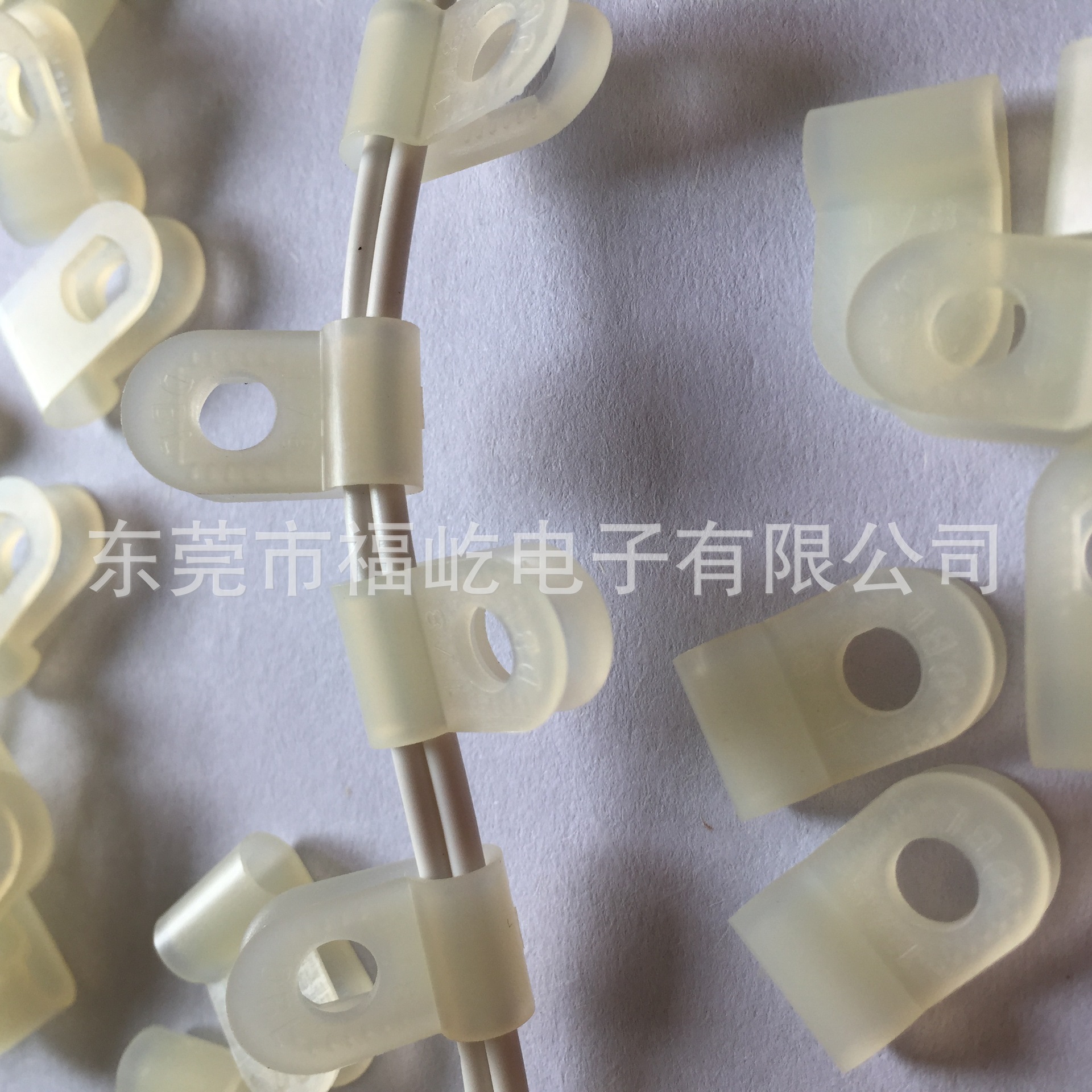 ULSGS线夹 R型线夹配线固定夹 压线夹线扣端子尼龙扎带电源线扣