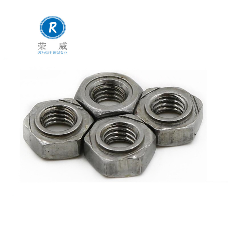 现货供应 4.8级六角焊接螺母 DIN929本色螺帽 焊点螺母M4-M16