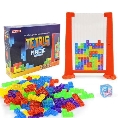 Tetris puzzle game, children's parent-child toy, ever-changing 3D three-dimensional Tetris building blocks