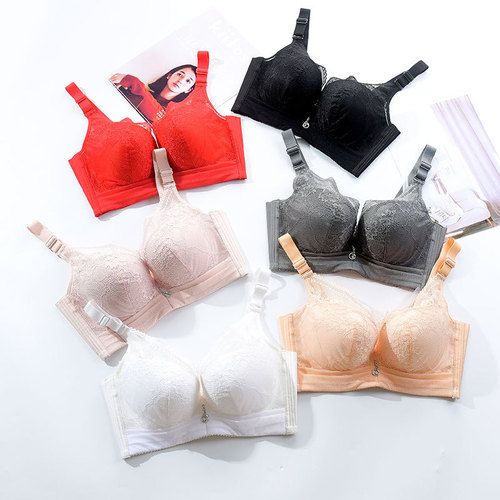 Big Breasts Make Small Bra Artifact Underwear Women's Bra Thin Style Wired Large Size Increase Winter Fat mm Breast Reduction Makes Thinner