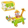 Children's family universal storage system, realistic car, variable set, cart for boys and girls, tableware