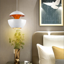 跨境餐厅灯 现代简约吊灯创意吧台卧室床头灯单头苹果吊灯北欧灯