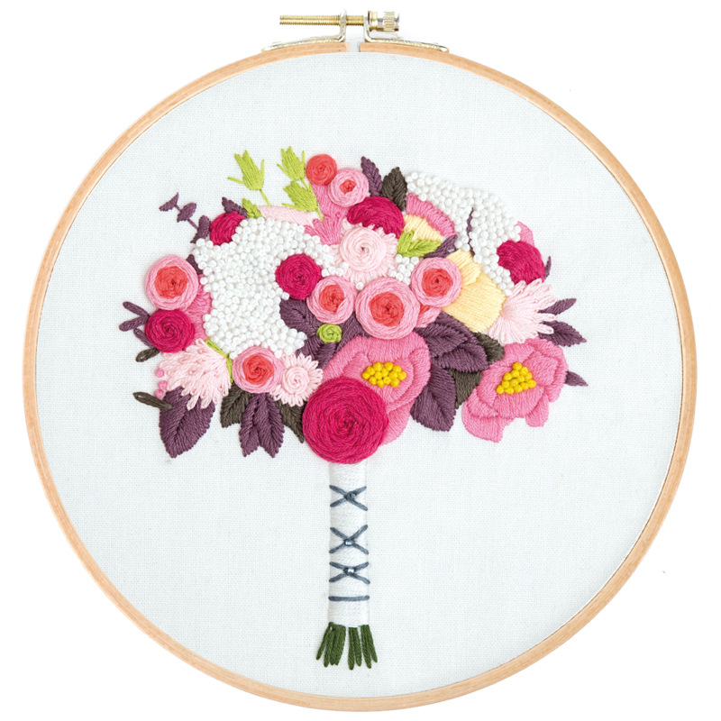 Primaria bordado hecho a mano DIY paquete de material de punto de cruz Suzhou bordado cinta bordado europeo principiante producción Auto-bordado