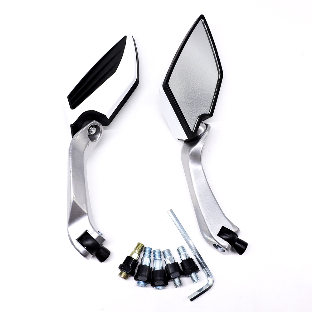 Motorcycle Modified Rearview Mirror, Scooter, Street Car, Moped Rearview Mirror, Reversing Mirror, Rearview Mirror, Diamond-Shaped Reflector