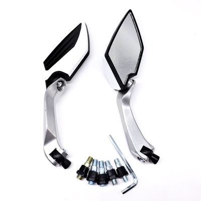 Rearview Mirror, Diamond-Shaped Reflector, Motorcycle rearview mirror