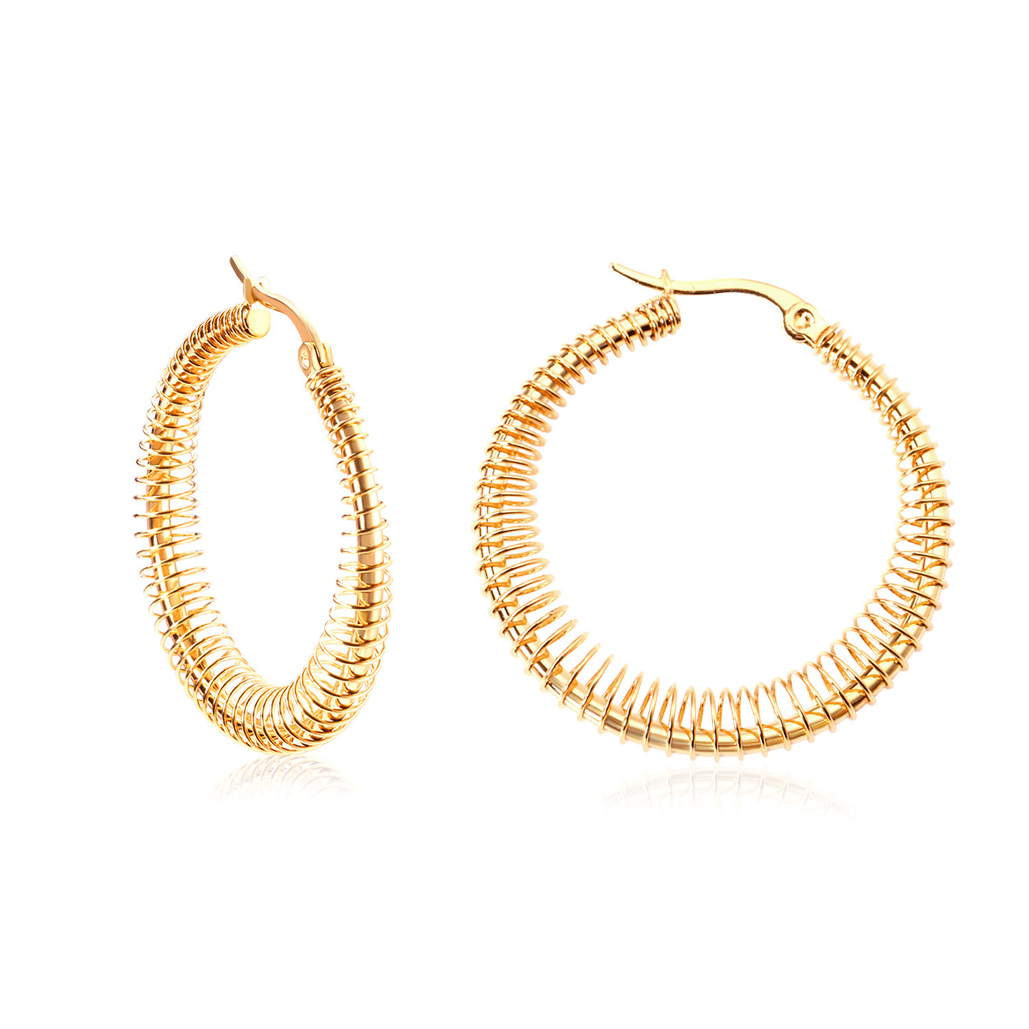 Fashion Geometric Stainless Steel Plating Earrings 1 Pair