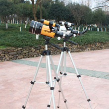 跨境天文望远镜F30070正像观星高倍高清夜视带三脚架学生儿童成人