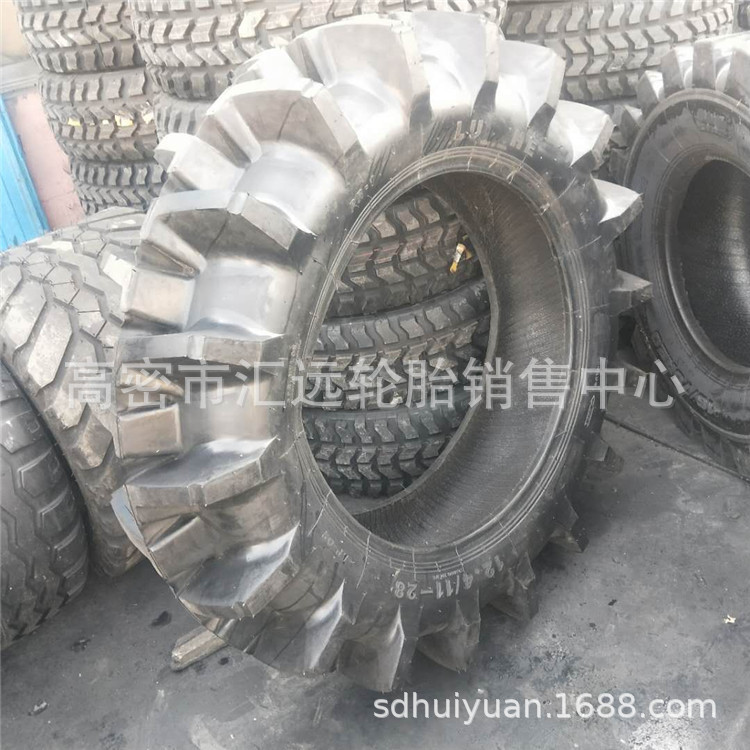 卢河水田高花轮胎12.4/11-28 13.6-24 28稻田轮胎12.4/13.6/11-24