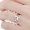 Fashionable wedding ring for beloved, city style, one carat