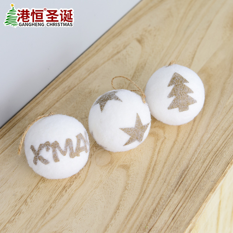 Bola de Navidad de espuma blanca de 8 cm, bola de decoración para árbol de Navidad, adorno colgante para ventana, suministros de decoración