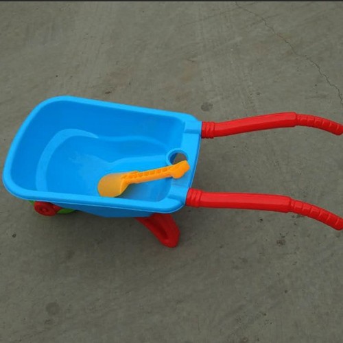 Children's sand toy dump truck with single or dual wheels, plastic hand-pushed cart for kindergarten outdoor play, large engineering vehicle