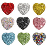 Глянцевый кварц, креативный магнит на холодильник в виде сердечка, магнитное украшение, «Холодное сердце», инкрустировано бриллиантами