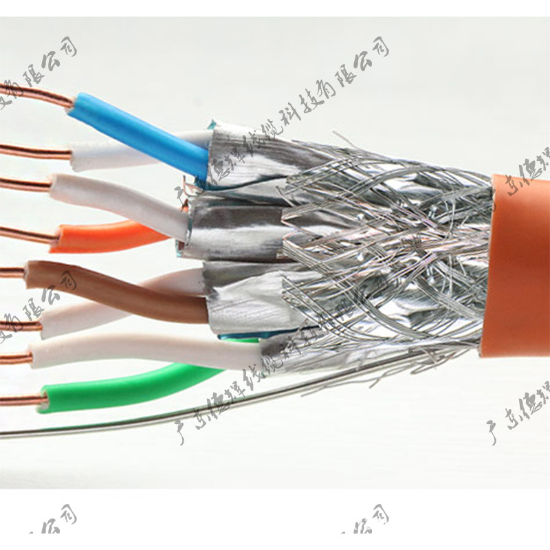 厂家OEM定制超六类编织双屏蔽监控网线CAT6A SFTP 23AWG 物理发泡-阿里巴巴