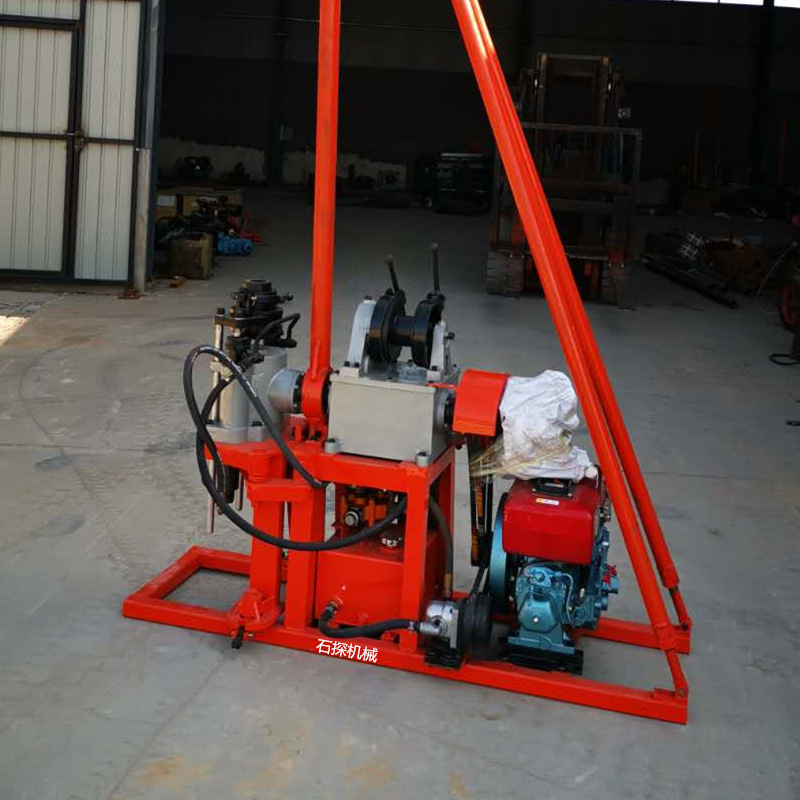 小型液压工程地质勘探取样钻机 家用水井打井机 30米岩心探矿设备