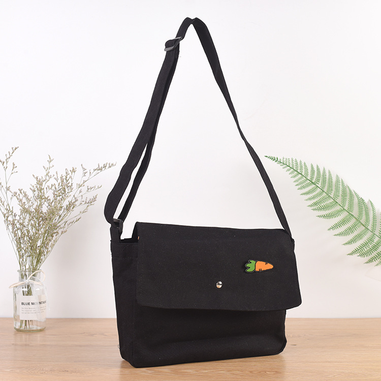 春夏新款潮时尚日系帆布包 时尚可爱单肩斜跨包批发可印logo