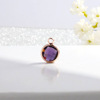 Accessory, glossy crystal, pendant, 12 colors, 12 month