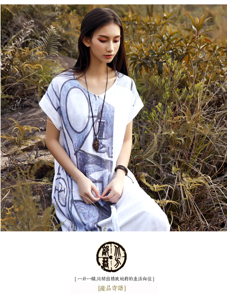 Robe femme TRIBU DU NORD en Chanvre - Ref 3326901 Image 7