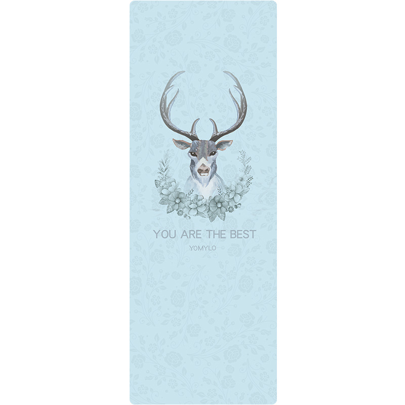 Manufactor wholesale rubber Exercise mat Non-slip yoga mat fashion goddess printing Cushion