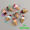 Small realistic phone case for ice cream with accessories, epoxy resin, ice cream, handmade